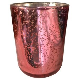 DW Decoware Inc Mandarin Lemon Pink Mercury Glass Candle 7.86 Oz NEW